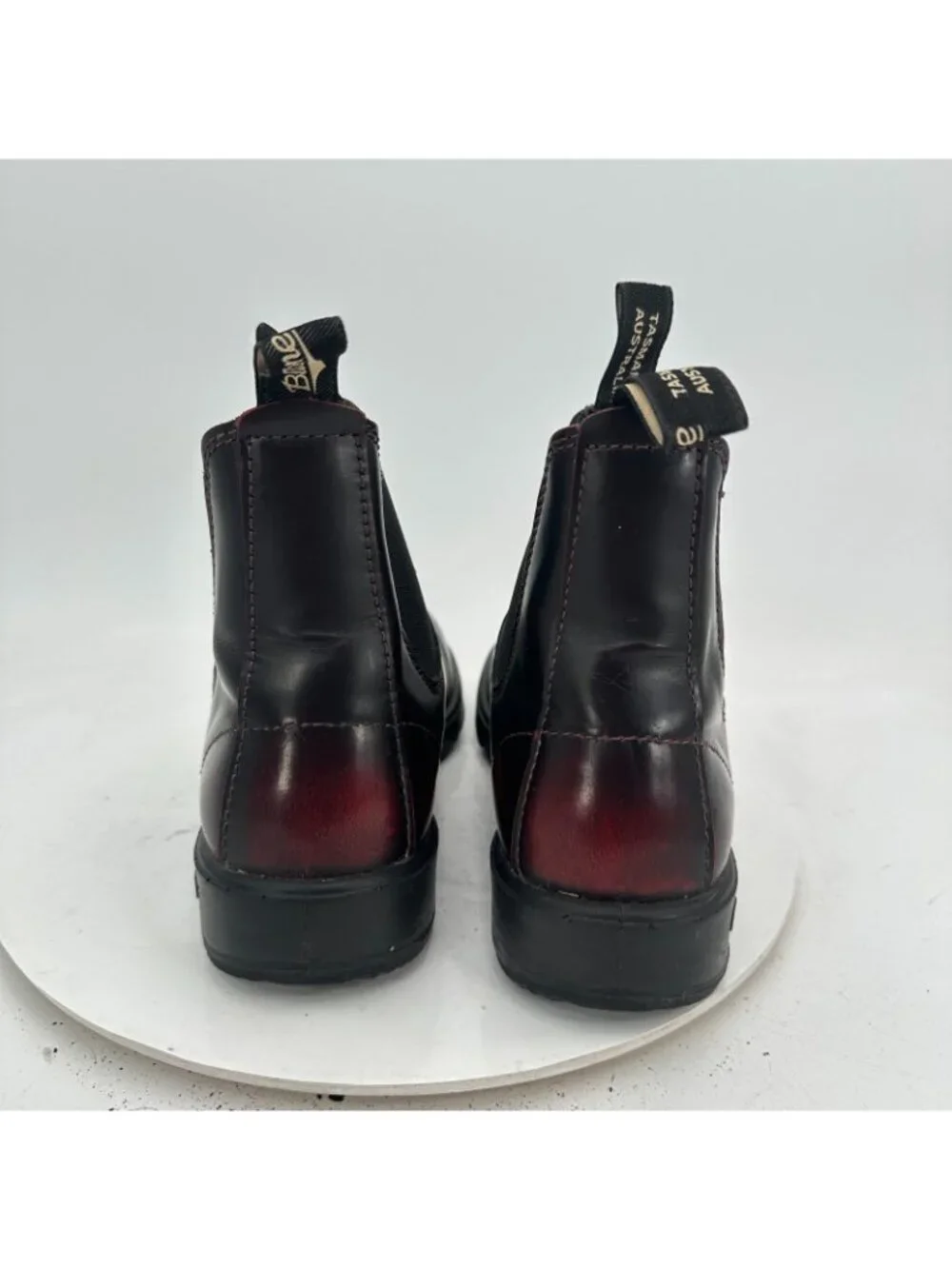 Blundstone Men Size 7 US 8 Black Leather Pull On Side Elastic Chelsea Boot